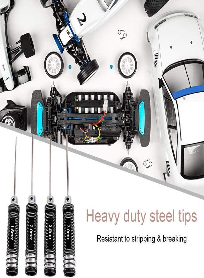 ريس 52 مجموعة أدوات إصلاح مفكات سداسية REES52 مكونة من 4 قطع بأحجام 1.5 مم / 2 مم / 2.5 مم / 3.0 مم - Image 5